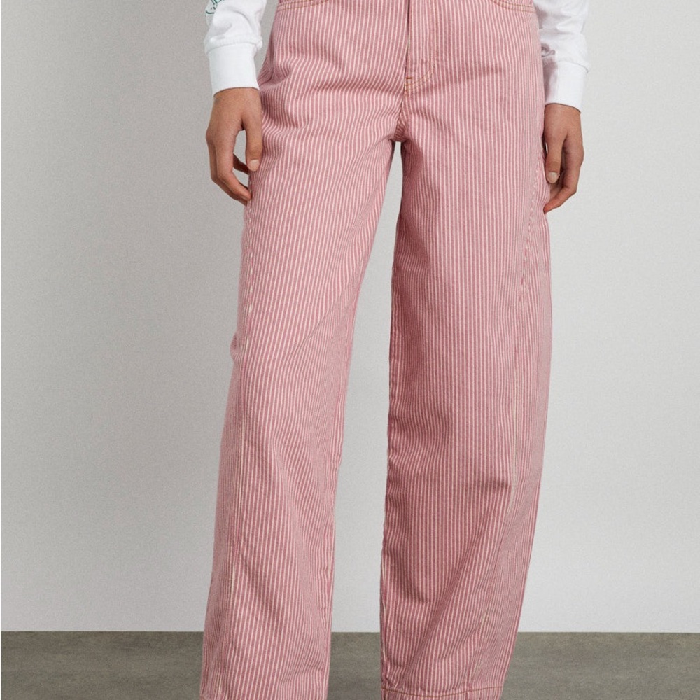 Striped Pink Women's Jeans